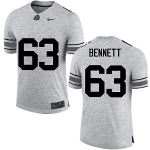 Men's Ohio State Buckeyes #63 Michael Bennett Gray Nike NCAA College Football Jersey Super Deals FEN5244QU